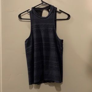 Lace high neck shirt